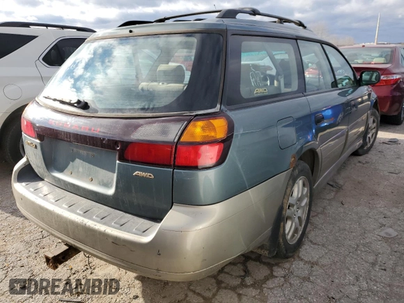 2000 Subaru Legacy Outback with VIN 4S3BH6751Y7668074, listed as a Copart auction lot 75743524 with 161,771 mi miles and Non repairable. Bid and sale history available at DreamBid. Image 3.