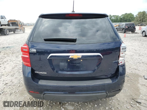 2017 Chevrolet Equinox LS with VIN 2GNALBEK0H1538268, listed as a Copart auction lot 53092755 with 137,317 mi miles and Salvage Title. Bid and sale history available at carsss.com. Image 6.