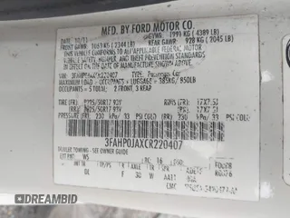 2012 Ford Fusion SEL z VIN 3FAHP0JAXCR220407, wystawiony jako IAAI lot #42548615 z przebiegiem 240 471 mil mil oraz . Historia ofert i sprzedaży dostępna na DreamBid. Obrazek 9.