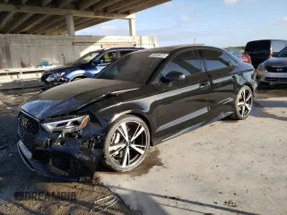 2018 Audi RS 3 z VIN WUABWGFF3J1900899, wystawiony jako Copart lot #38448223 z przebiegiem Nie podano mil oraz . Historia ofert i sprzedaży dostępna na DreamBid. Obrazek 1.