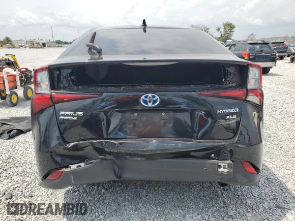 2020 Toyota Prius LE with VIN JTDL9RFU1L3022075, listed as a Copart auction lot 56400245 with 52,512 mi miles and Non repairable. Bid and sale history available at DreamBid. Image 6.
