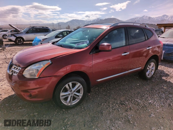 2012 Nissan Rogue SL with VIN JN8AS5MT5CW299068, listed as a Copart auction lot 46318075 with 210,594 mi miles and Salvage Title. Bid and sale history available at DreamBid. Image 1.