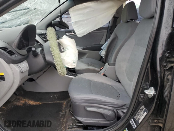 2013 Hyundai Accent SE with VIN KMHCU5AE1DU130498, listed as a Copart auction lot 48316105 with 0 mi miles and Salvage Title. Bid and sale history available at carsss.com. Image 7.