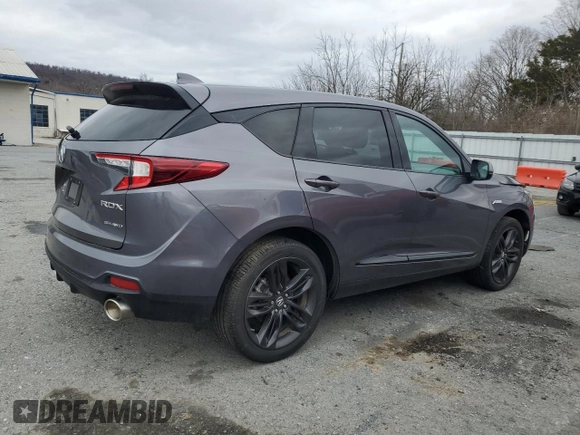 2021 Acura RDX w/A-Spec Package with VIN 5J8TC2H64ML035963, listed as a Copart auction lot 48218245 with 46,164 mi miles and Salvage Title. Bid and sale history available at carsss.com. Image 3.