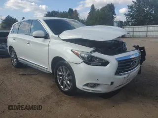 2013 Infiniti JX35 with VIN 5N1AL0MM1DC309792, listed as a Copart auction lot 73553234 with 110,637 mi miles and Salvage Title. Bid and sale history available at carsss.com. Image 4.