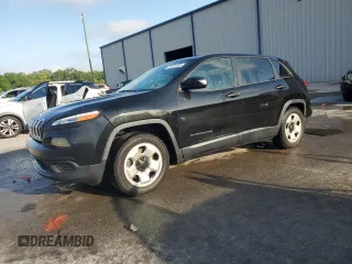 2015 Jeep Cherokee Sport with VIN 1C4PJLAB0FW616803, listed as a Copart auction lot 51414405 with 126,964 mi miles and Salvage Title. Bid and sale history available at carsss.com. Image 1.