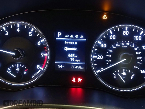 2020 Hyundai Santa Fe SE with VIN 5NMS2CAD1LH298441, listed as a IAAI auction lot 42333092 with 80,458 mi miles and . Bid and sale history available at DreamBid. Image 7.