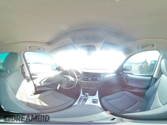 2013 BMW X3 xDrive28i with VIN 5UXWX9C55D0D08550, listed as a Copart auction lot 43002315 with 158,201 mi miles and Salvage Title. Bid and sale history available at carsss.com. Image 14.