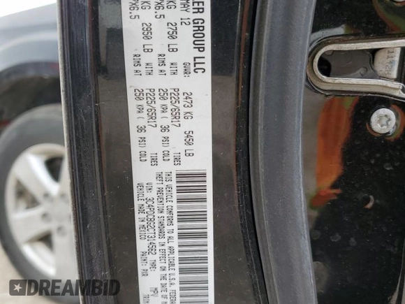 2012 Dodge Journey SXT z VIN 3C4PDCBG2CT314562, wystawiony jako Copart lot #57500195 z przebiegiem 156 319 mil mil oraz Szkoda całkowita • Salvage title. Historia ofert i sprzedaży dostępna na DreamBid. Obrazek 13.