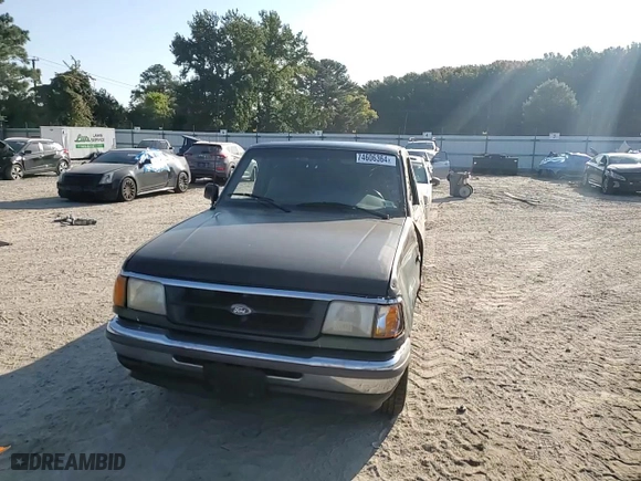 1995 Ford Ranger Splash with VIN 1FTCR14XXSPB20303, listed as a Copart auction lot 74606364 with 166,985 mi miles and Salvage Title. Bid and sale history available at carsss.com. Image 11.