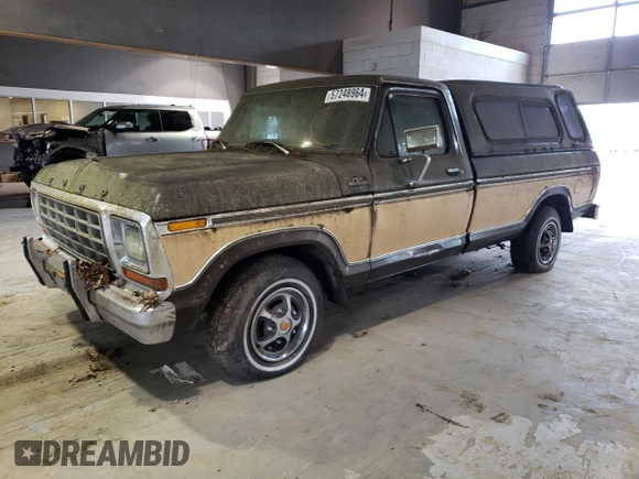 1978 Ford F-150 z VIN F15HNCG8502, wystawiony jako Copart lot #57248964 z przebiegiem 201 337 mil mil oraz Czysty tytuł • Clean title. Historia ofert i sprzedaży dostępna na DreamBid. Obrazek 1.
