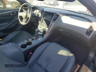 2021 Infiniti Q60 Red Sport 400 with VIN JN1FV7LK1MM530447, listed as a Copart auction lot 47281115 with 37,675 mi miles and Salvage title. Bid and sale history available at DreamBid. Image 8.