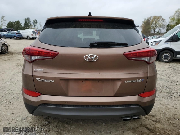2016 Hyundai Tucson Sport with VIN KM8J33A27GU180749, listed as a Copart auction lot 51659865 with 70,506 mi miles and Salvage Title. Bid and sale history available at carsss.com. Image 6.