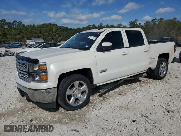 2015 Chevrolet Silverado 1500 LT with VIN 3GCPCREH9FG177238, listed as a Copart auction lot 49157355 with 126,330 mi miles and Salvage Title. Bid and sale history available at DreamBid. Image 1.