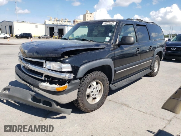 2001 Chevrolet Suburban LS with VIN 3GNEC16T01G227827, listed as a Copart auction lot 72776434 with 0 mi miles and Salvage Title. Bid and sale history available at carsss.com. Image 1.