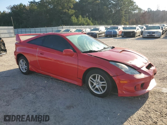 2003 Toyota Celica GT with VIN JTDDR32T430146700, listed as a Copart auction lot 77332194 with 141,164 mi miles and Salvage Title. Bid and sale history available at carsss.com. Image 4.