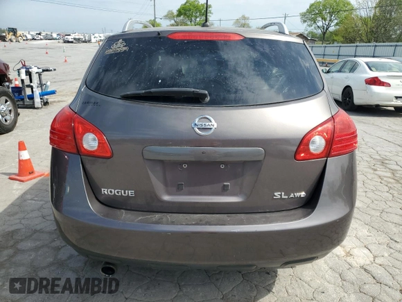 2008 Nissan Rogue SL with VIN JN8AS58V28W403003, listed as a Copart auction lot 53505575 with 228,063 mi miles and Salvage Title. Bid and sale history available at DreamBid. Image 6.