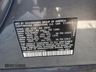2024 Volkswagen Atlas SE with VIN 1V2WR2CA3RC536421, listed as a Copart auction lot 52762625 with 30,366 mi miles and Non repairable. Bid and sale history available at DreamBid. Image 13.