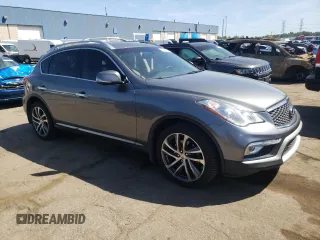 2017 Infiniti QX50 with VIN JN1BJ0RRXHM400291, listed as a Copart auction lot 70495684 with 99,740 mi miles and Salvage Title. Bid and sale history available at carsss.com. Image 4.