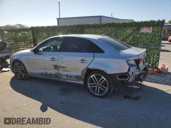 2017 Audi A3 Sedan Premium with VIN WAUB8GFF9H1029795, listed as a Copart auction lot 43848334 with 54,146 mi miles. Bid and sale history available at carsss.com. Image 2.