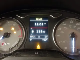 2016 Audi S3 Premium Plus with VIN WAUB1GFF8G1085388, listed as a IAAI auction lot 41295697 with 59,021 mi miles. Bid and sale history available at carsss.com. Image 7.