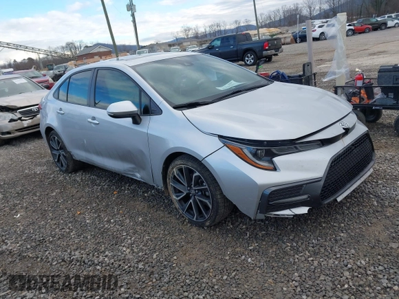 2021 Toyota Corolla XSE with VIN JTDT4MCE6MJ056475, listed as a IAAI auction lot 41428201 with 70,990 mi miles. Bid and sale history available at carsss.com. Image 1.