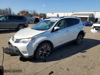 2015 Toyota RAV4 Limited with VIN 2T3DFREV5FW370020, listed as a Copart auction lot 52484235 with 91,202 mi miles and Salvage Title. Bid and sale history available at carsss.com. Image 1.