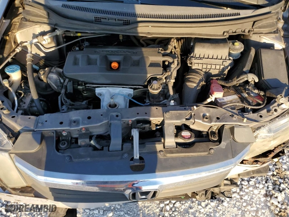 2012 Honda Civic Sdn LX with VIN 19XFB2F50CE010493, listed as a Copart auction lot 46979565 with 135,459 mi miles and Salvage Title. Bid and sale history available at carsss.com. Image 11.
