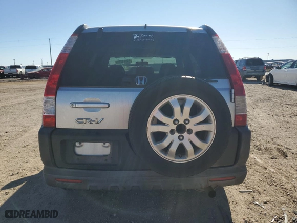 2006 Honda CR-V EX with VIN JHLRD788X6C059744, listed as a Copart auction lot 89284255 with 145,636 mi miles and Salvage Title. Bid and sale history available at carsss.com. Image 6.