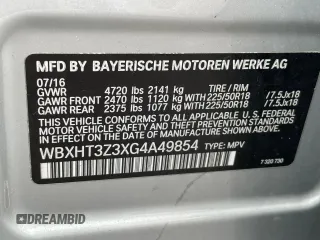 2016 BMW X1 xDrive28i with VIN WBXHT3Z3XG4A49854, listed as a Copart auction lot 55104995 with 150,784 mi miles and Clean Title. Bid and sale history available at DreamBid. Image 10.