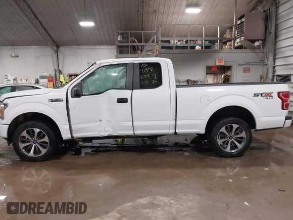 2020 Ford F-150 XL with VIN 1FTEX1EP6LFB29794, listed as a IAAI auction lot 41422229 with 105,388 mi miles. Bid and sale history available at carsss.com. Image 14.