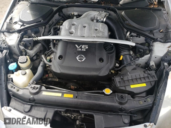 2004 Nissan 350Z Touring with VIN JN1AZ34D24M103656, listed as a Copart auction lot 55100955 with 130,561 mi miles and Salvage title. Bid and sale history available at DreamBid. Image 11.