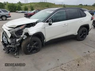 2019 Toyota RAV4 Hybrid XSE with VIN 2T3EWRFV9KW017177, listed as a Copart auction lot 60898035 with 113,978 mi miles and Salvage title. Bid and sale history available at DreamBid. Image 1.