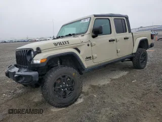 2022 Jeep Gladiator Willys Sport z VIN 1C6HJTAG8NL167359, wystawiony jako Copart lot #51088715 z przebiegiem 28 454 mil mil oraz Szkoda całkowita • Salvage title. Historia ofert i sprzedaży dostępna na DreamBid. Obrazek 1.