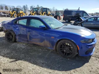 2020 Dodge Charger Scat Pack Widebody with VIN 2C3CDXGJ4LH204426, listed as a Copart auction lot 48061185 with 31,511 mi miles and Salvage Title. Bid and sale history available at carsss.com. Image 4.