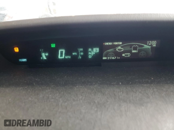 2012 Toyota Prius One with VIN JTDKN3DU4C5390388, listed as a Copart auction lot 54818585 with 211,671 mi miles and Salvage Title. Bid and sale history available at carsss.com. Image 9.