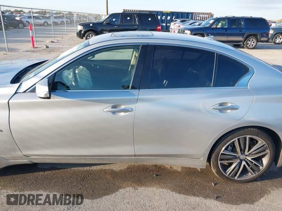 2017 Infiniti Q50 Premium with VIN JN1CV7AR6HM681017, listed as a IAAI auction lot 41212271 with 141,479 mi miles and . Bid and sale history available at carsss.com. Image 14.