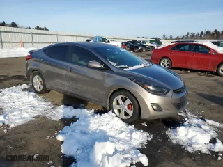 2013 Hyundai Elantra GLS PZEV with VIN 5NPDH4AE7DH378451, listed as a Copart auction lot 44617665 with 95,414 mi miles and Salvage Title. Bid and sale history available at carsss.com. Image 4.