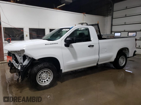 2021 Chevrolet Silverado 1500 Work Truck with VIN 3GCNWAEH4MG100743, listed as a Copart auction lot 42198115 with 98,462 mi miles and Clean Title. Bid and sale history available at carsss.com. Image 1.