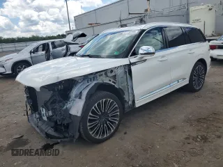 2020 Lincoln Aviator Black Label with VIN 5LM5J9XC7LGL01022, listed as a Copart auction lot 61236505 with 80,510 mi miles and Salvage title. Bid and sale history available at DreamBid. Image 1.
