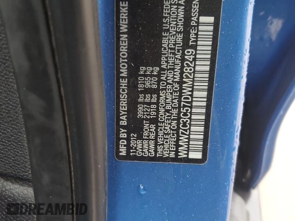 2013 MINI Countryman S с VIN WMWZC3C57DWM28249, выставлен на аукционе Copart как лот 44914455 с пробегом 114 318 миль миль и Чистый • Clean title. История ставок и продаж доступна на DreamBid. Изображение 12.