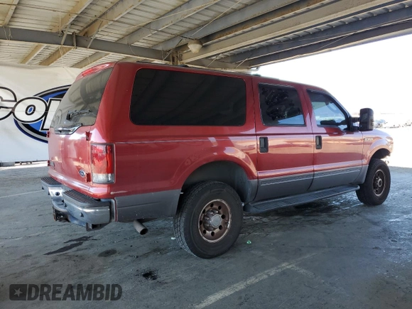 2004 Ford Excursion Special Serv с VIN 1FMNU41S74EA00227, выставлен на аукционе Copart как лот 65231825 с пробегом 63 875 миль миль и Списание • Salvage title. История ставок и продаж доступна на DreamBid. Изображение 3.