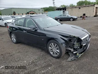 2014 Infiniti Q50 Premium with VIN JN1BV7AR0EM692022, listed as a Copart auction lot 60321765 with 72,366 mi miles and Salvage title. Bid and sale history available at DreamBid. Image 4.