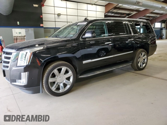 2020 Cadillac Escalade ESV Luxury z VIN 1GYS4HKJXLR150354, wystawiony jako Copart lot #56386485 z przebiegiem 131 803 mil mil oraz Szkoda całkowita • Salvage title. Historia ofert i sprzedaży dostępna na DreamBid. Obrazek 1.