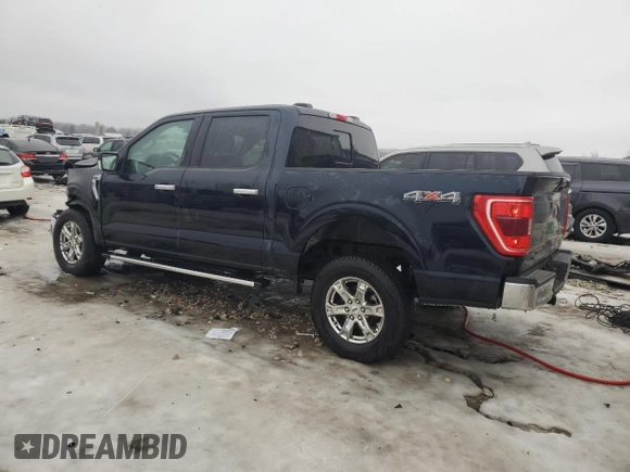 2022 Ford F-150 XL with VIN 1FTEW1EPXNKD65345, listed as a Copart auction lot 43412035 with 56,312 mi miles and Salvage Title. Bid and sale history available at carsss.com. Image 2.