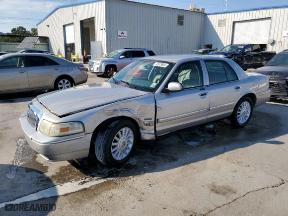 2010 Mercury Grand Marquis LS with VIN 2MEBM7FV0AX602472, listed as a Copart auction lot 72833864 with 73,376 mi miles and Salvage Title. Bid and sale history available at carsss.com. Image 1.