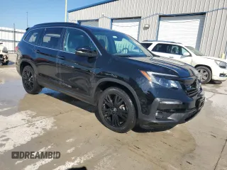 2021 Honda Pilot Special Edition with VIN 5FNYF6H21MB024227, listed as a Copart auction lot 58386055 with 27,371 mi miles and Salvage title. Bid and sale history available at DreamBid. Image 4.