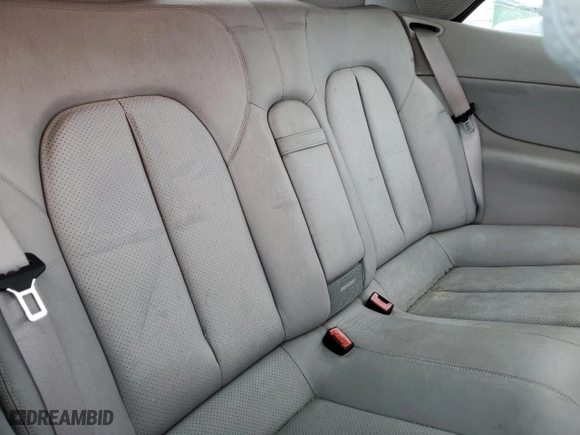 2002 Mercedes-Benz CLK-Class with VIN WDBLK65G42T128662, listed as a Copart auction lot 42185155 with 93,905 mi miles and Salvage Title. Bid and sale history available at carsss.com. Image 10.