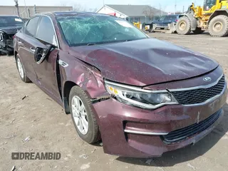 2018 Kia Optima LX with VIN 5XXGT4L33JG207050, listed as a IAAI auction lot 41857645 with 143,707 mi miles and . Bid and sale history available at DreamBid. Image 6.