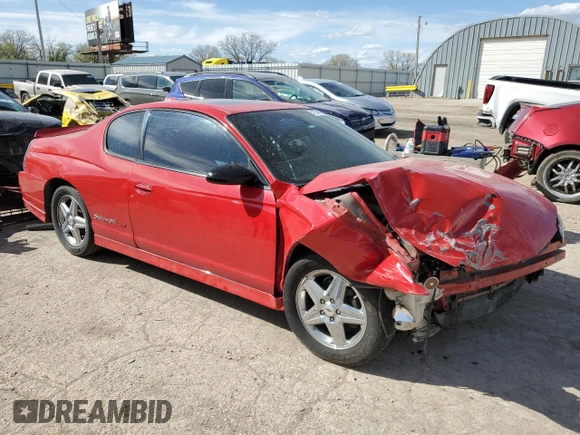 2005 Chevrolet Monte Carlo SS Supercharged z VIN 2G1WZ151659313406, wystawiony jako Copart lot #51534635 z przebiegiem 242 283 mil mil oraz Szkoda całkowita • Salvage title. Historia ofert i sprzedaży dostępna na DreamBid. Obrazek 4.